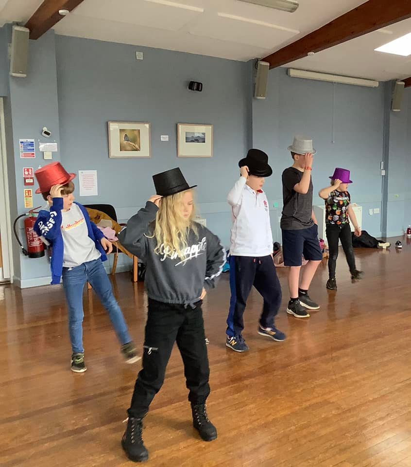 Stagezone Youth Theatre learning hat choreography