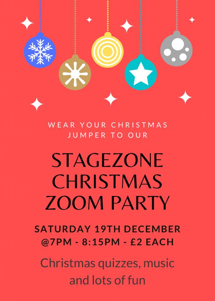 Christmas Zoom Party Poster