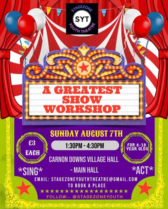 Greatest Show Workshop Poster