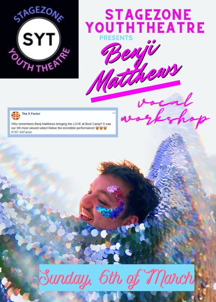 Benji Vocal Workshop Poster