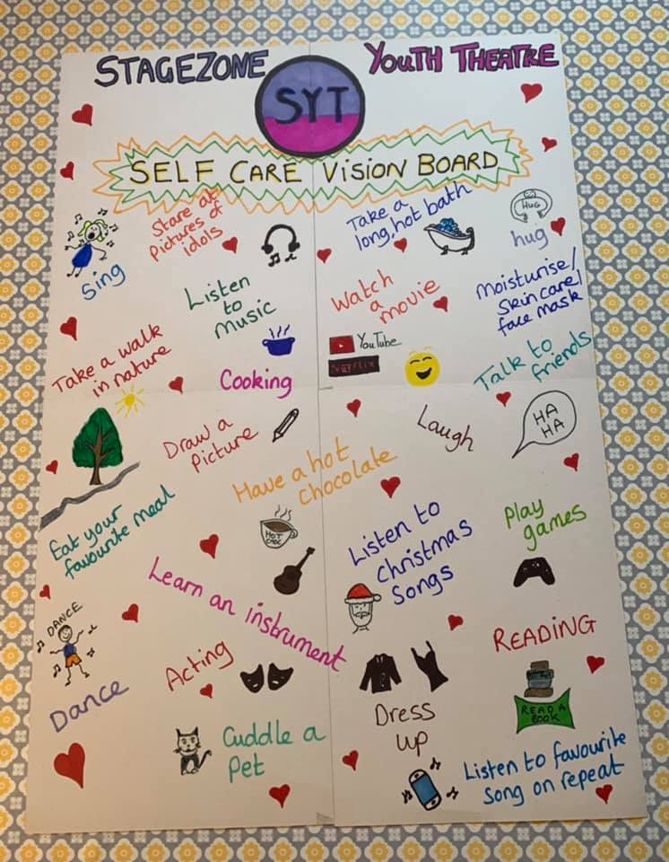 Stagezone Self Care Vision Board