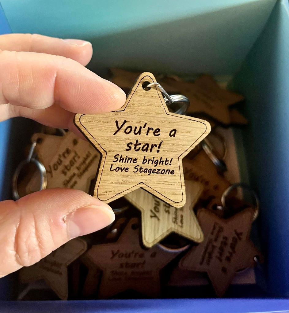 You're a star keyring