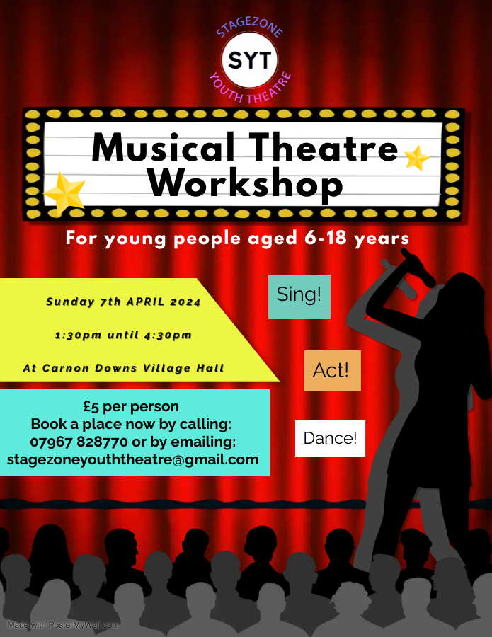 Musical Theatre workshop poster