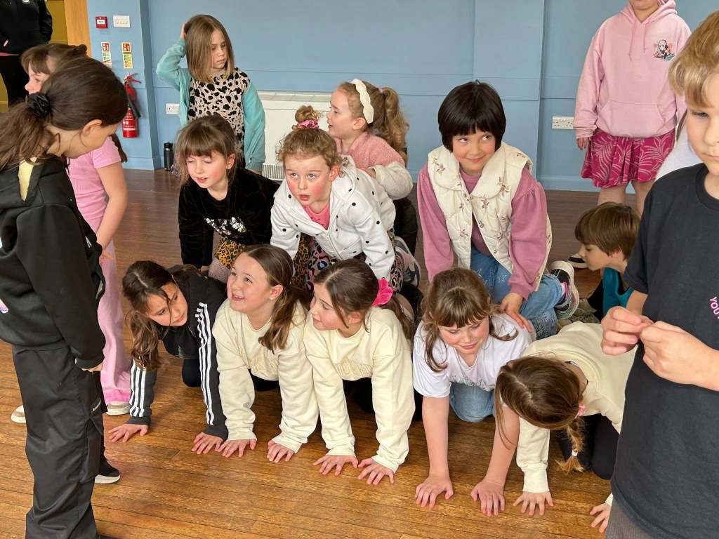 Photo of children having fun at Stagezone Youth Theatre's Wicked Workshop