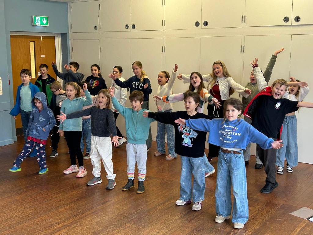 Children at Stagezone having fun in rehearsals