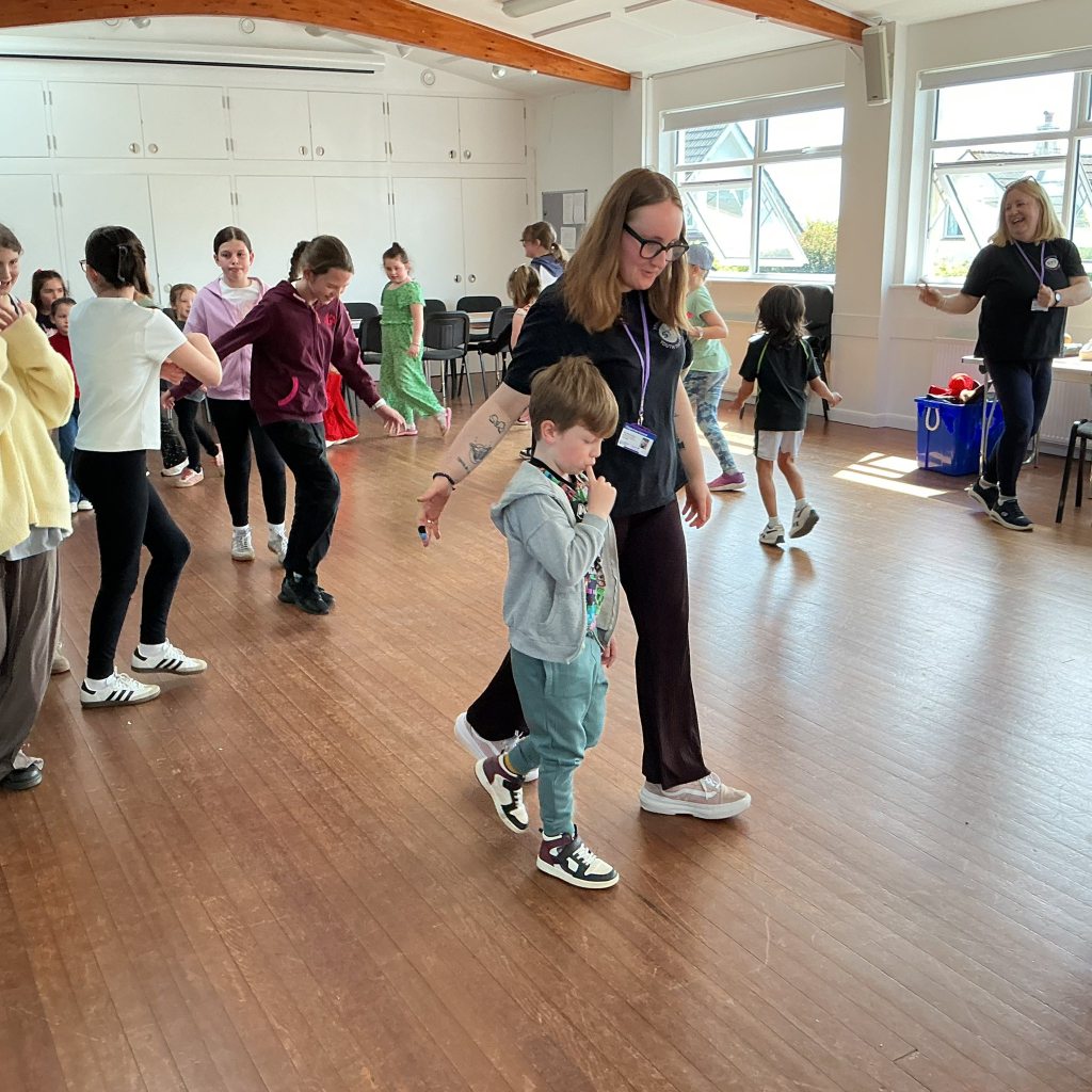 Stagezone Drama Workshop kids playing a drama game