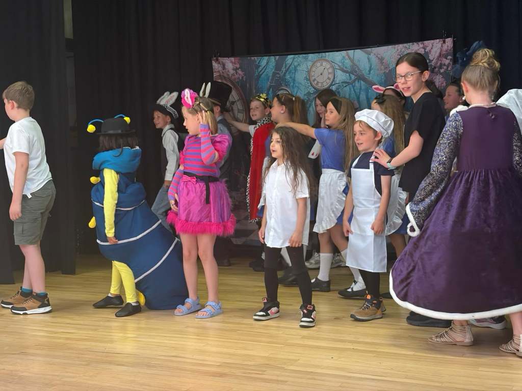 Some of the cast of Wonderland The Musical